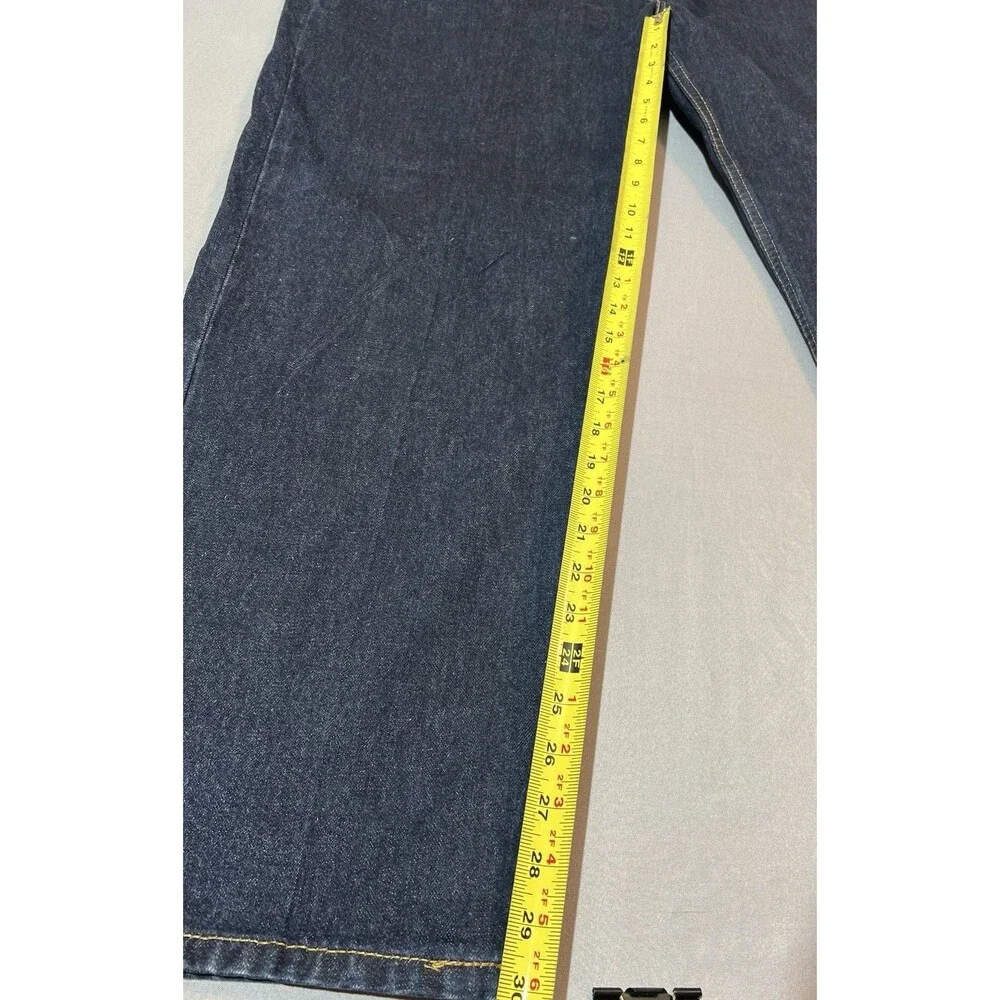 Levis 550 Jean 42x32 Men's Blue Relaxed Fit Straight Leg Dark Wash Denim